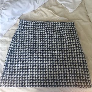 Classic LOFT tweed work shift skirt
